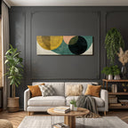 Abstraktes Design Geometrische Formen Verschiedene Farben
