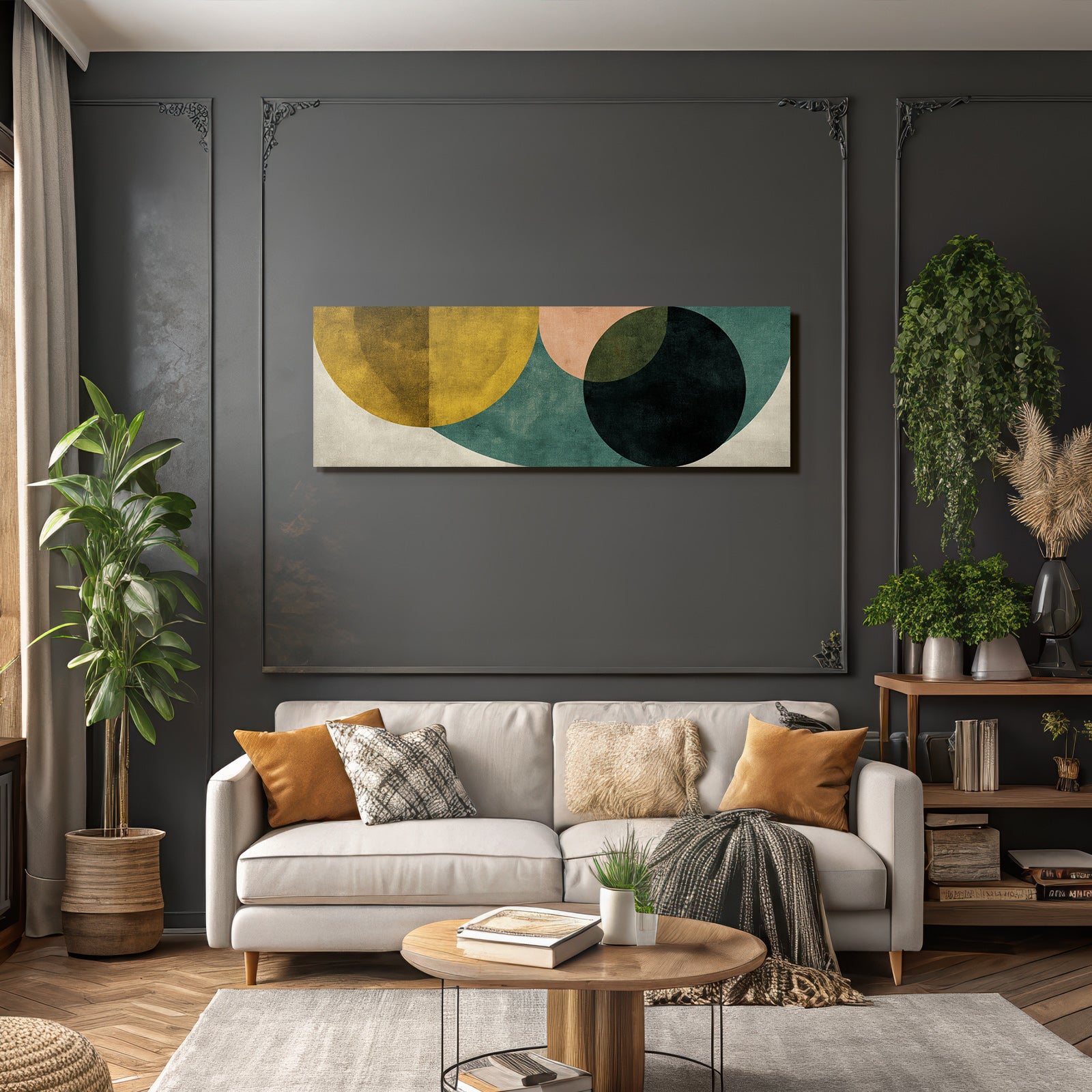 Abstraktes Design Geometrische Formen Verschiedene Farben