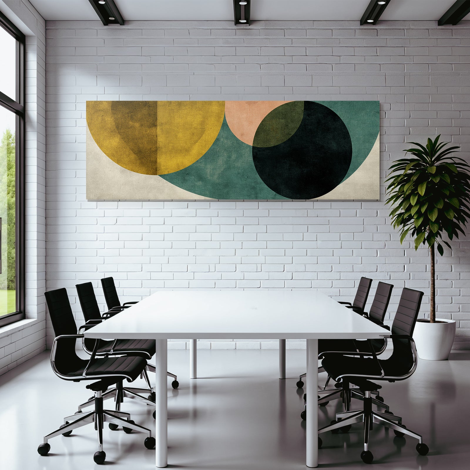 Abstraktes Design Geometrische Formen Verschiedene Farben