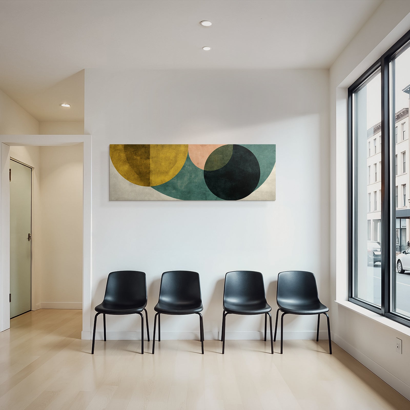 Abstraktes Design Geometrische Formen Verschiedene Farben