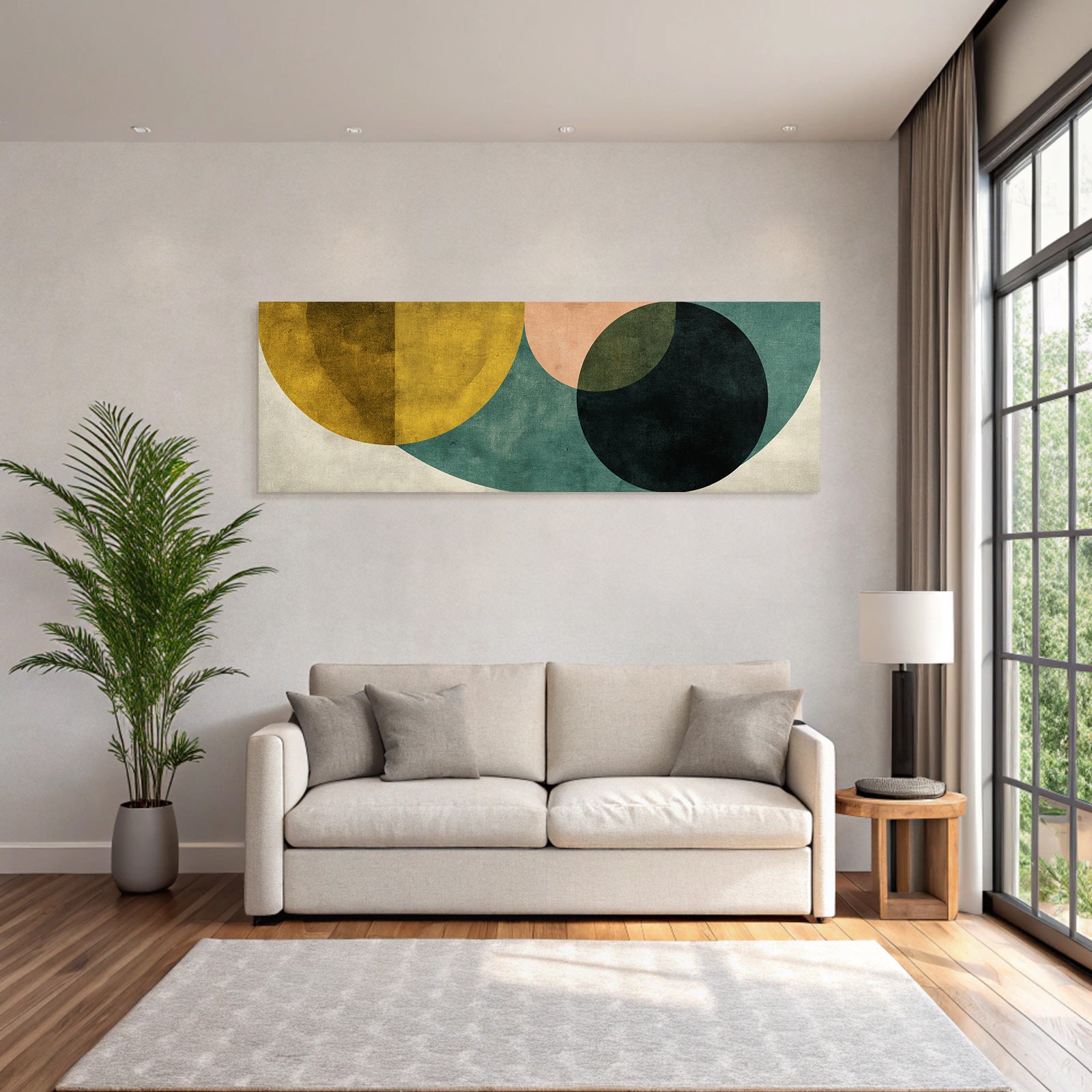 Abstraktes Design Geometrische Formen Verschiedene Farben