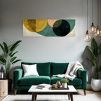 Abstraktes Design Geometrische Formen Verschiedene Farben