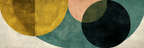 Abstraktes Design Geometrische Formen Verschiedene Farben | Mid Century Modern | Einrichtungsstile