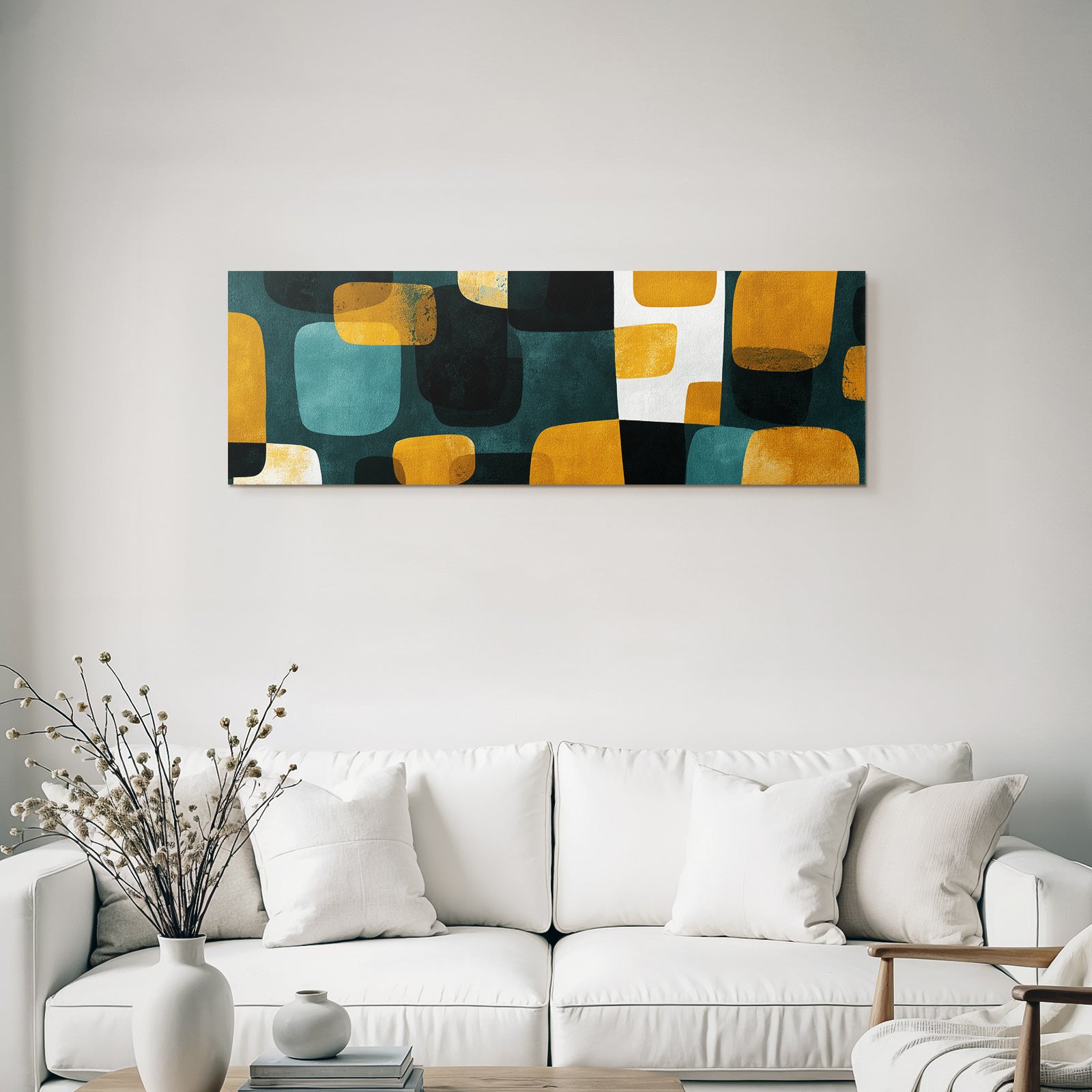 Abstraktes Design Mutete Farben Schattierungen Teal Gruen Dunkel Schwarz Muster