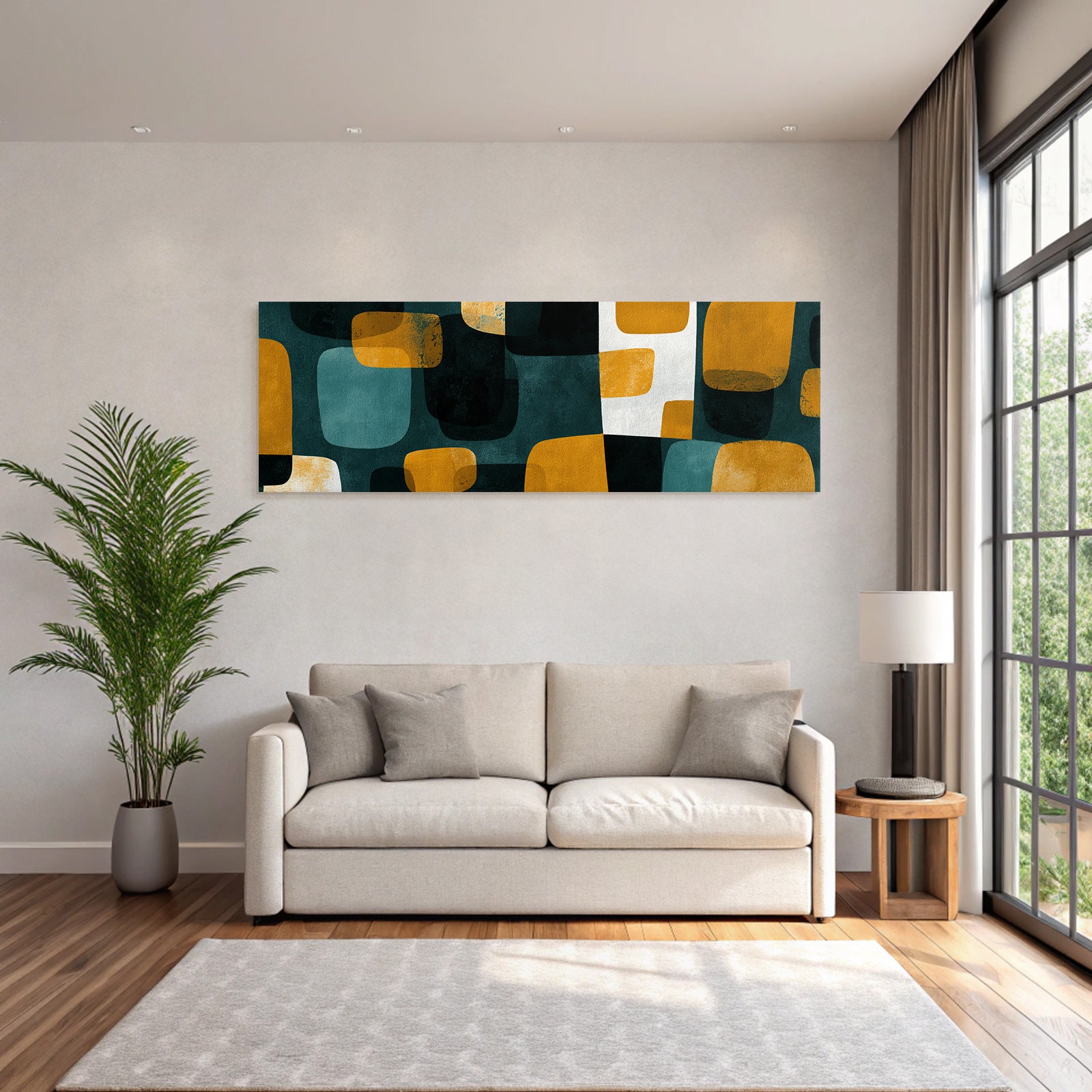 Abstraktes Design Mutete Farben Schattierungen Teal Gruen Dunkel Schwarz Muster