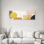 Abstraktes Design Organische Formen Farben Ringsherum