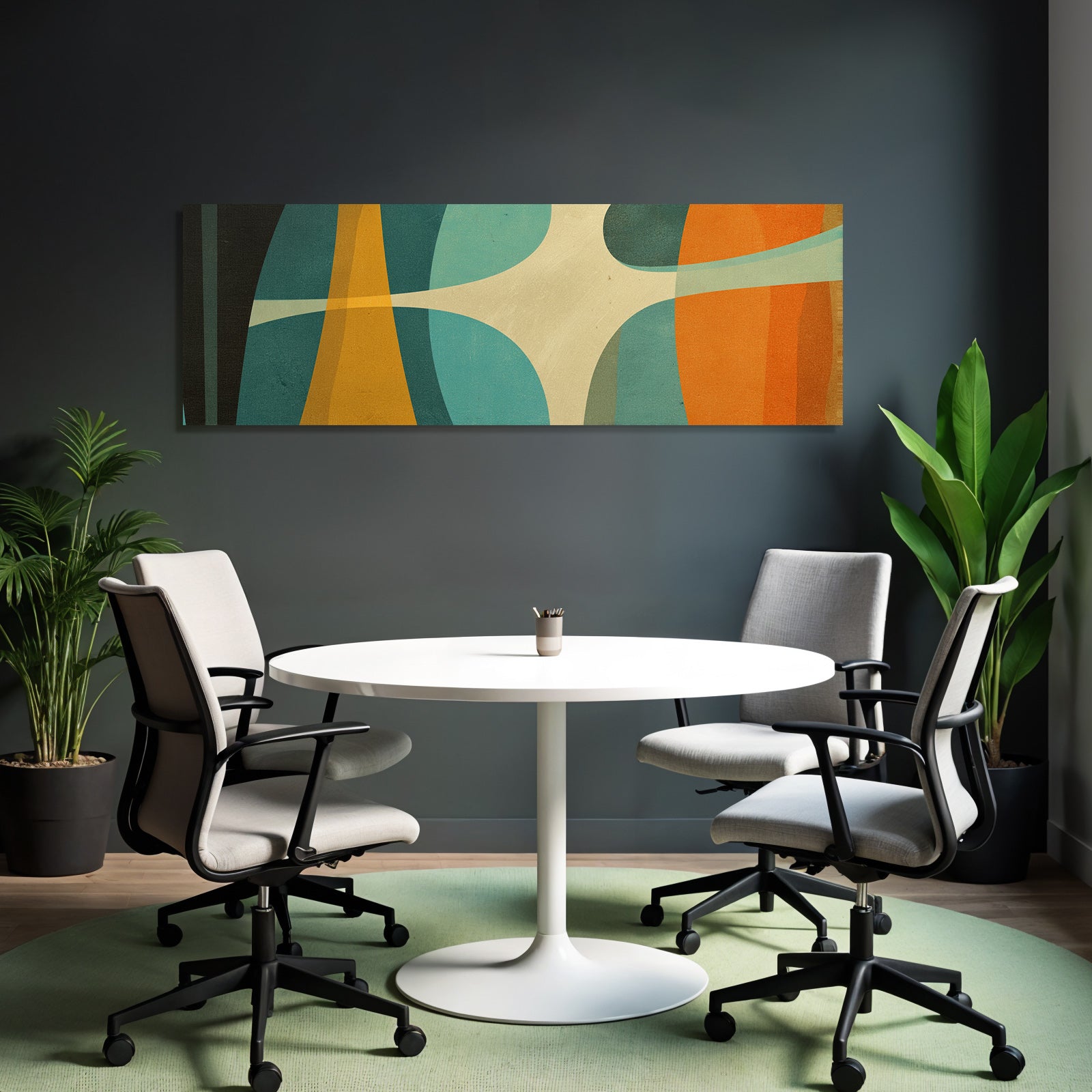 Abstraktes Design Retro Aesthetik
