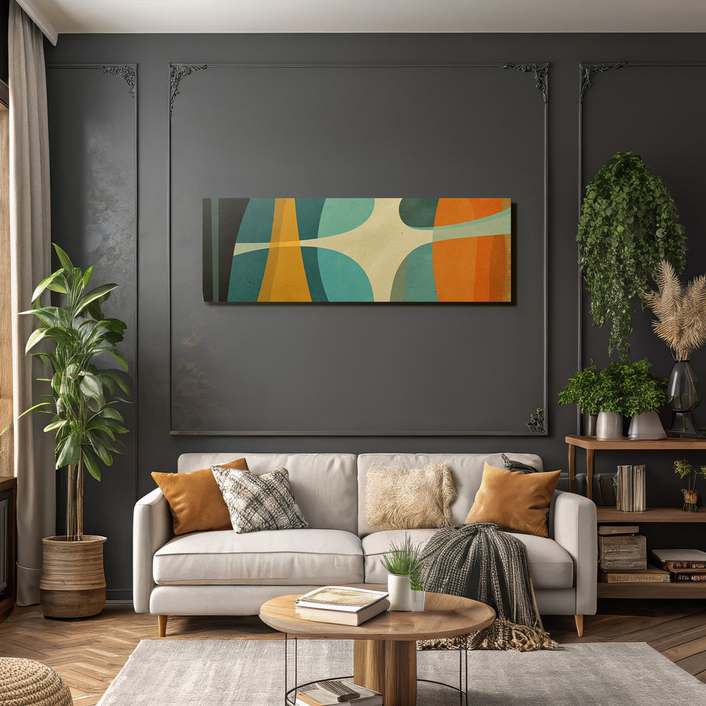 Abstraktes Design Retro Aesthetik