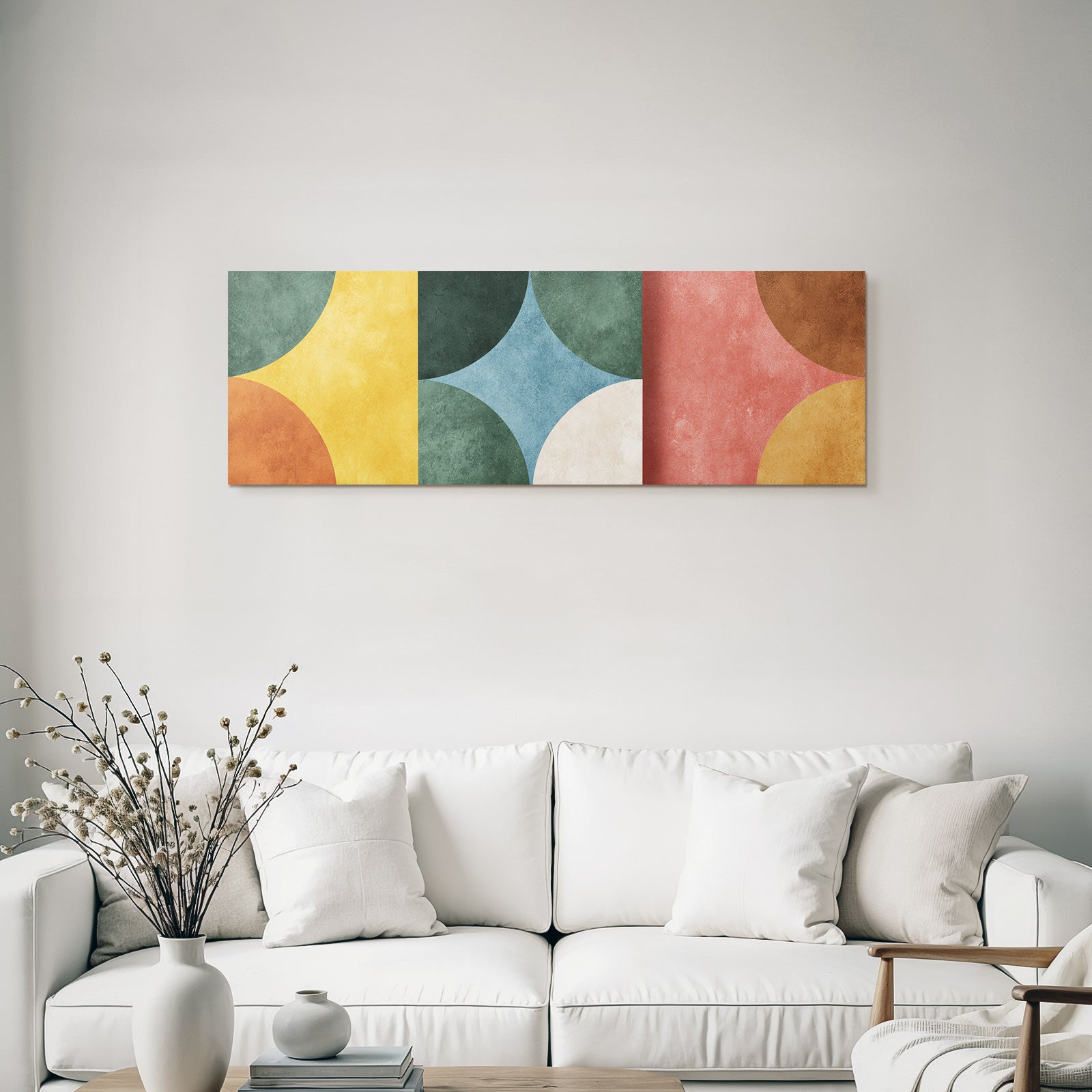 Abstraktes Design Ueberlappendesch Formen Farbmischung