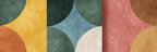 Abstraktes Design Ueberlappendesch Formen Farbmischung | Mid Century Modern | Einrichtungsstile