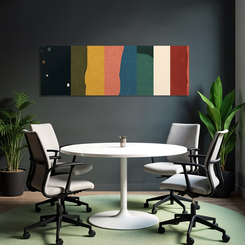 Abstraktes Design Vertikale Farbige Streifen Mit Texturen