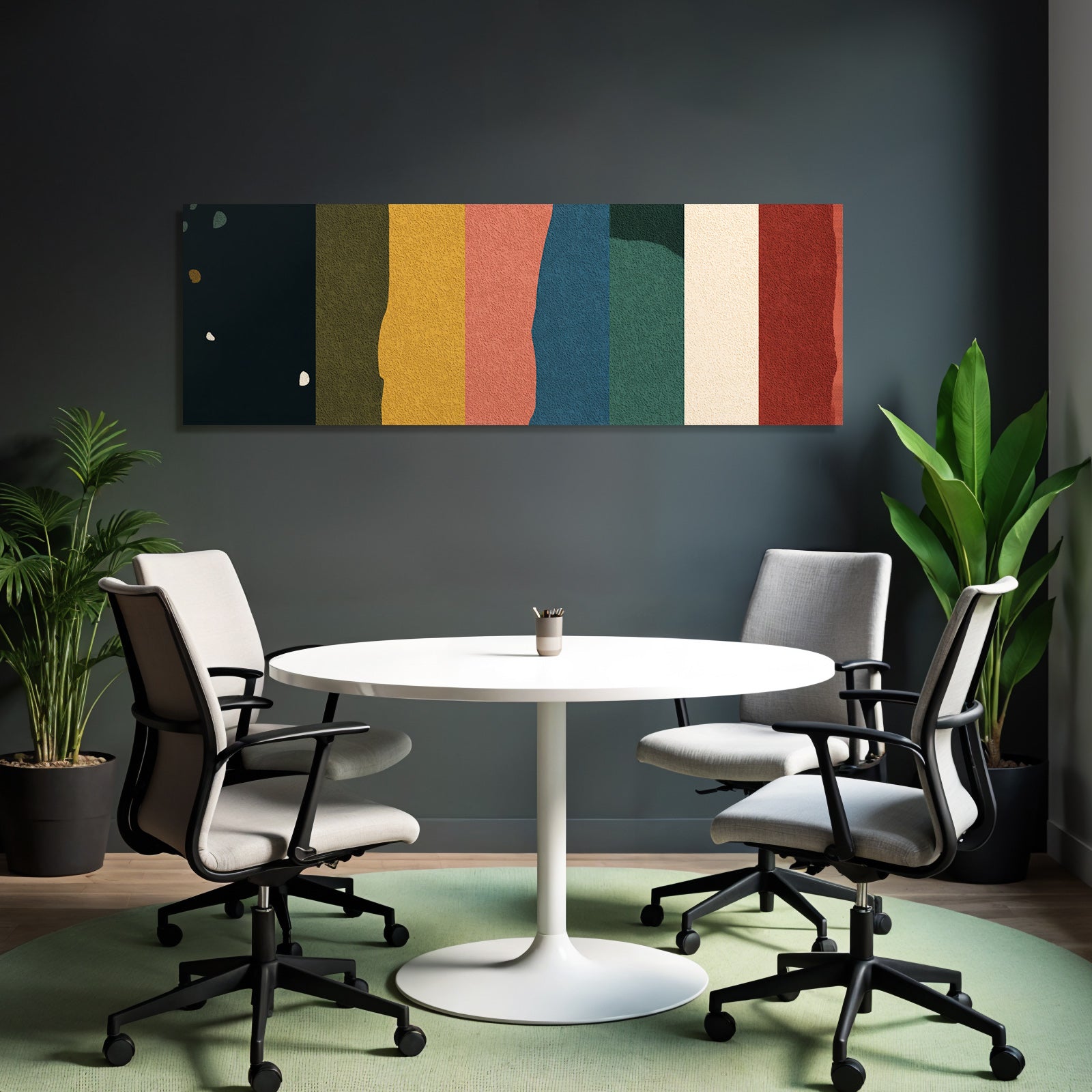 Abstraktes Design Vertikale Farbige Streifen Mit Texturen