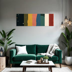 Abstraktes Design Vertikale Farbige Streifen Mit Texturen