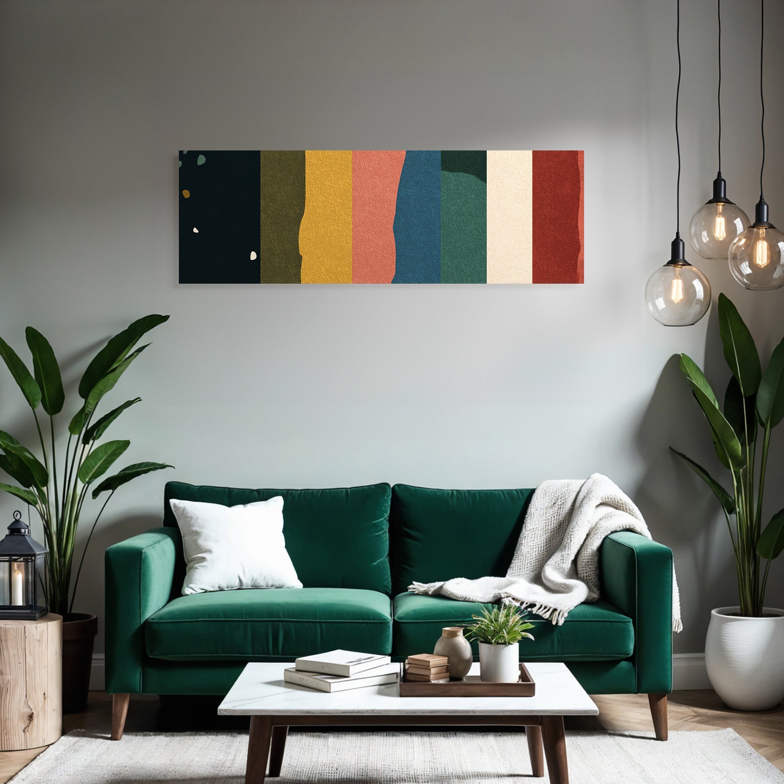 Abstraktes Design Vertikale Farbige Streifen Mit Texturen