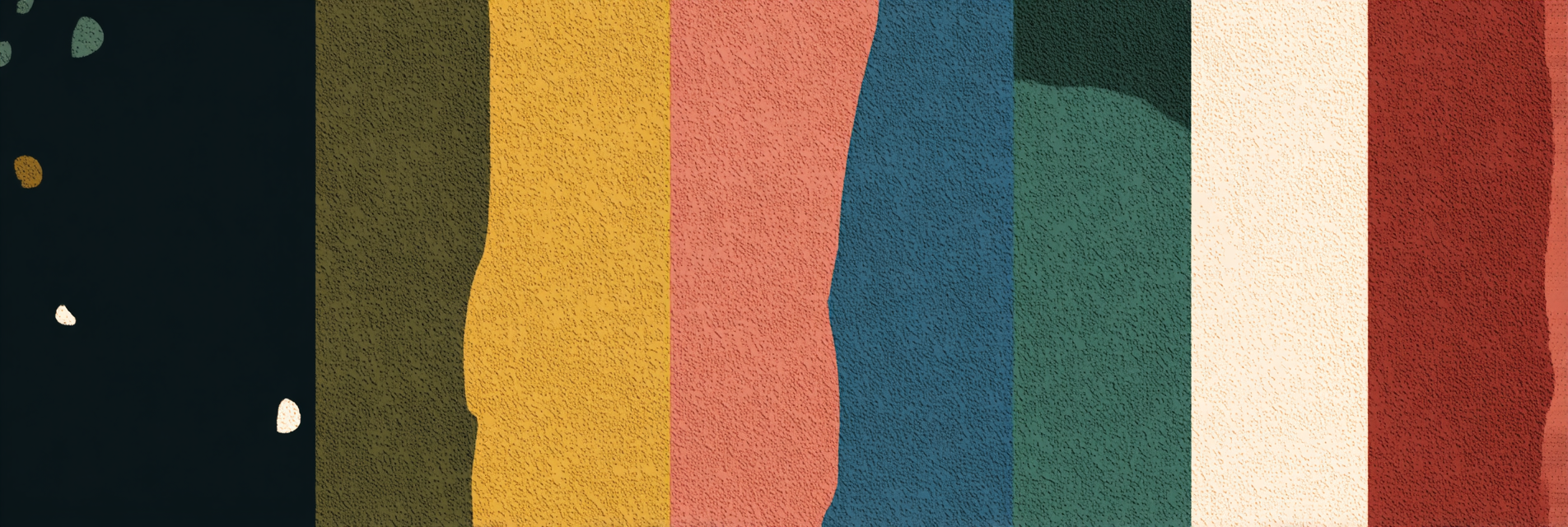 Abstraktes Design Vertikale Farbige Streifen Mit Texturen | Mid Century Modern | Einrichtungsstile