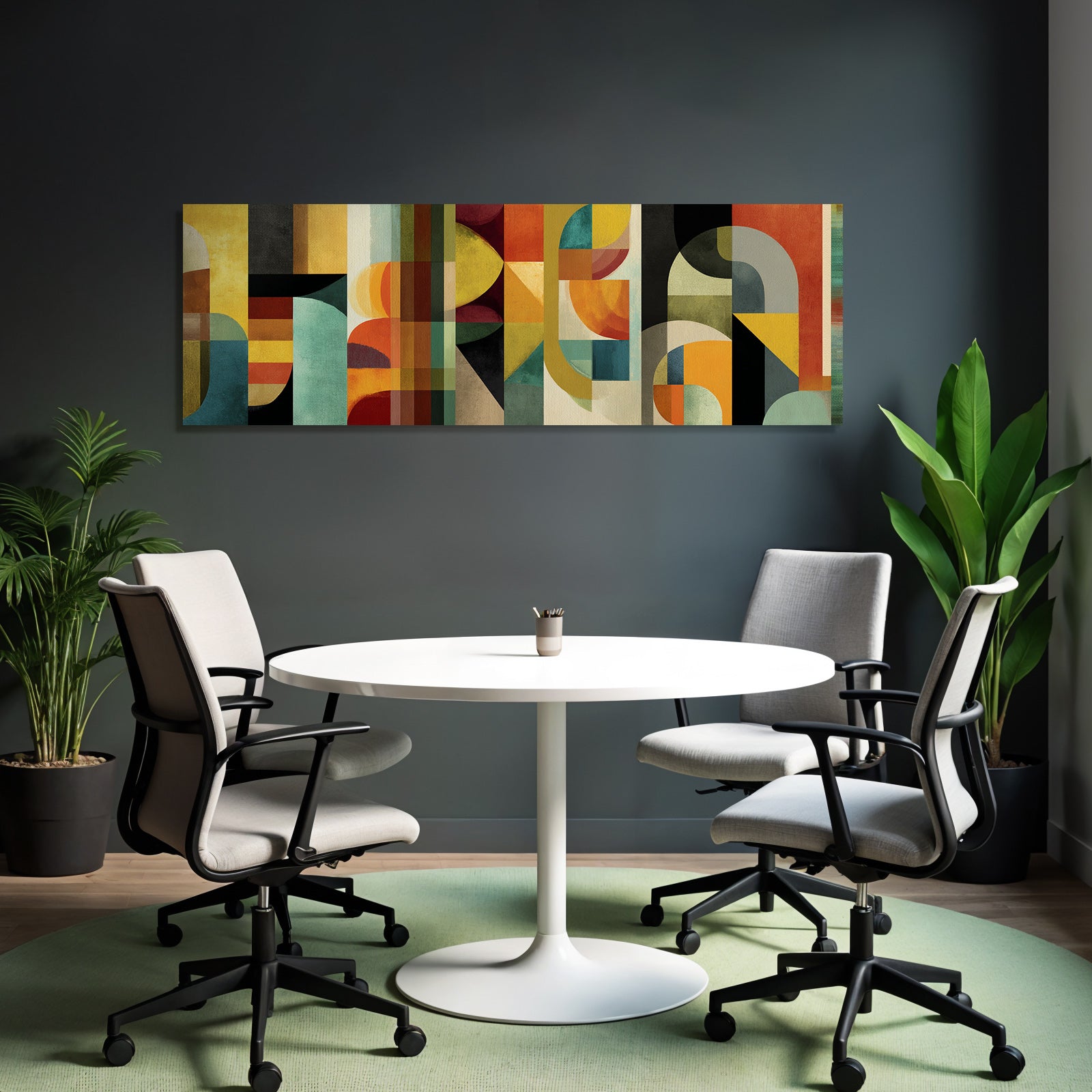 Bunte Abstrakte Gestaltung Geometrische Formen Und Muster