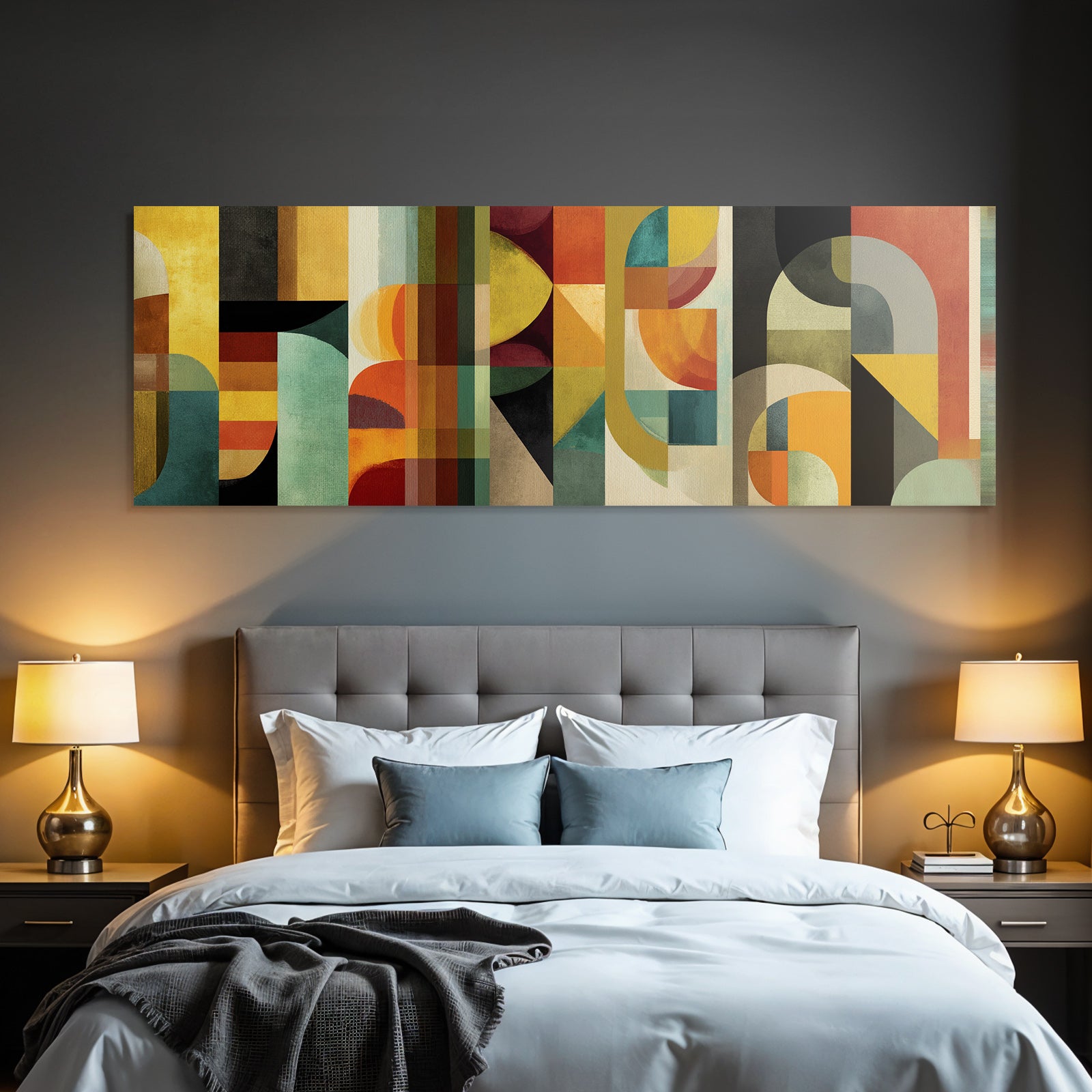 Bunte Abstrakte Gestaltung Geometrische Formen Und Muster