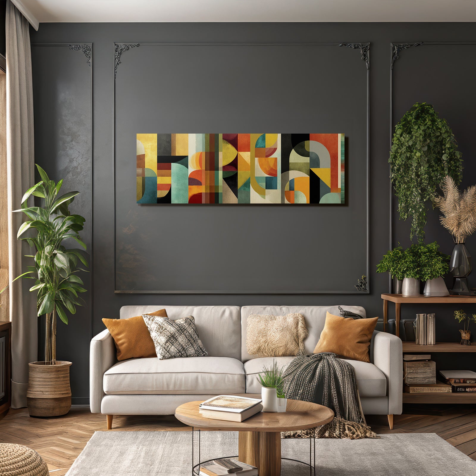 Bunte Abstrakte Gestaltung Geometrische Formen Und Muster