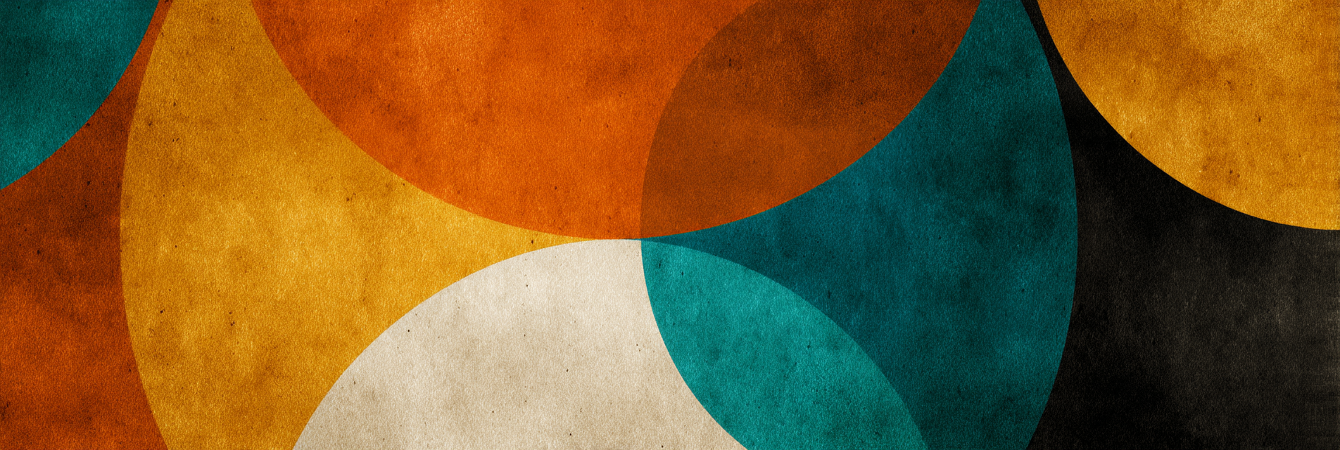 Bunte Kreise Texturierte Hintergrund | Mid Century Modern | Einrichtungsstile