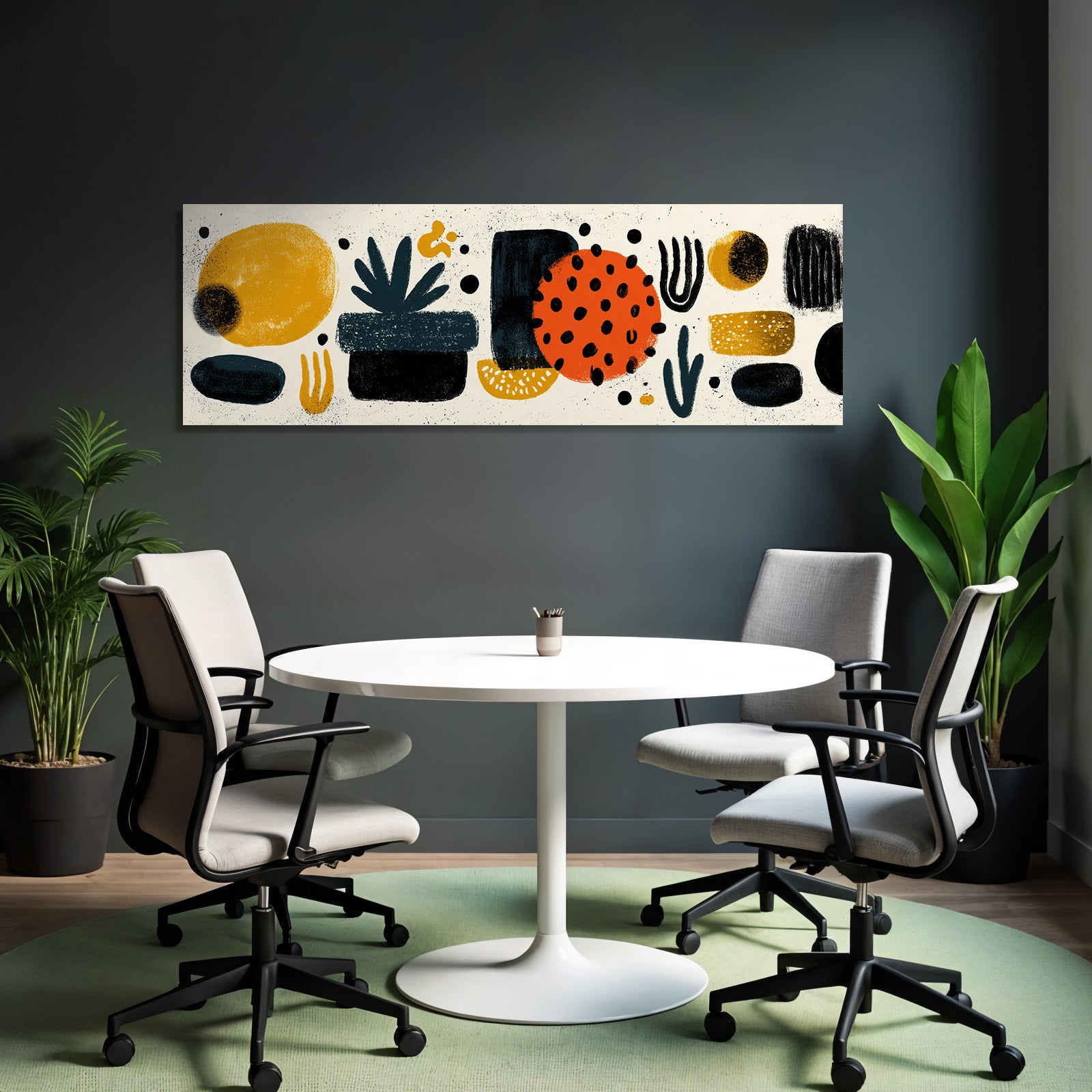 Colorful Abstract Design Mit Formen Und Mustern