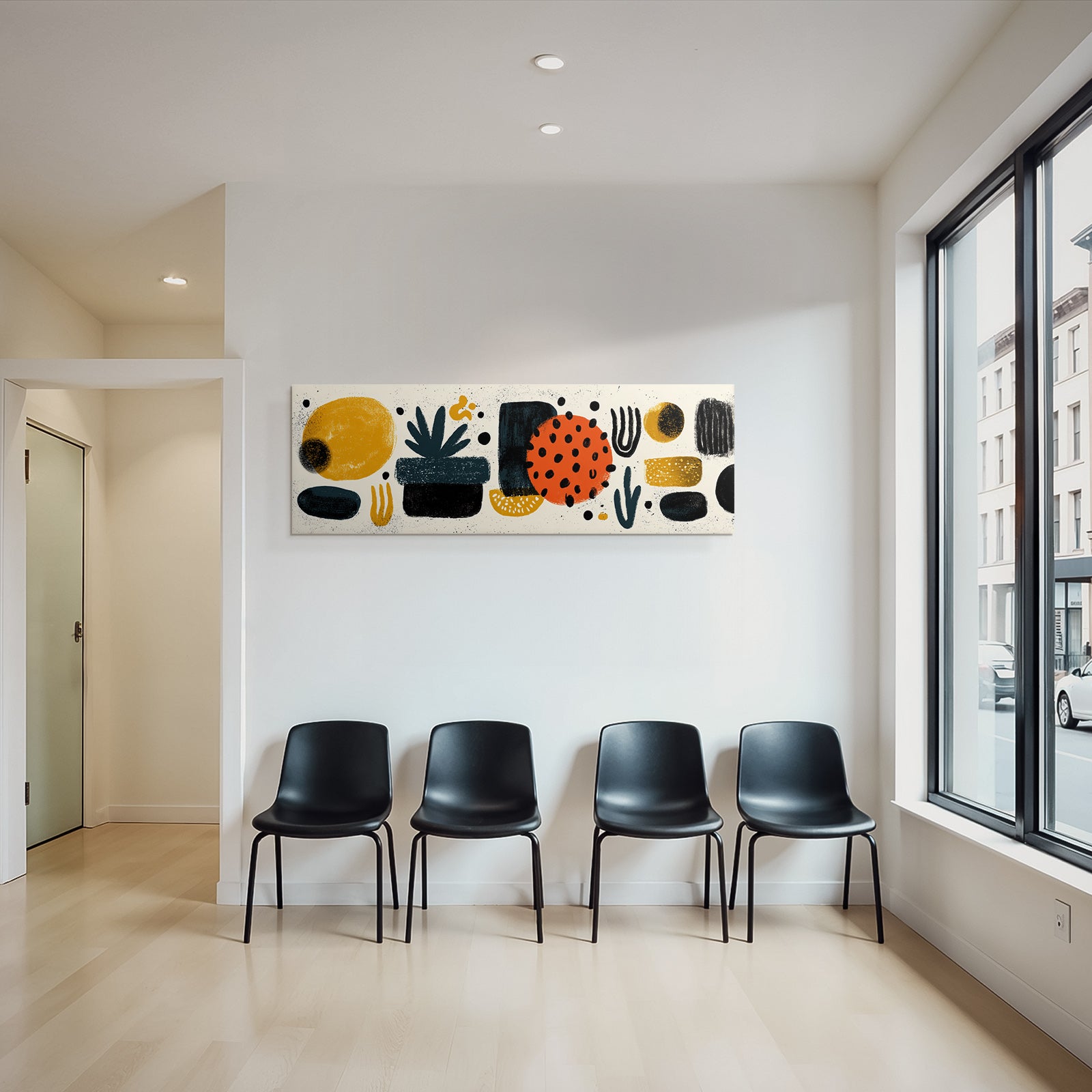 Colorful Abstract Design Mit Formen Und Mustern