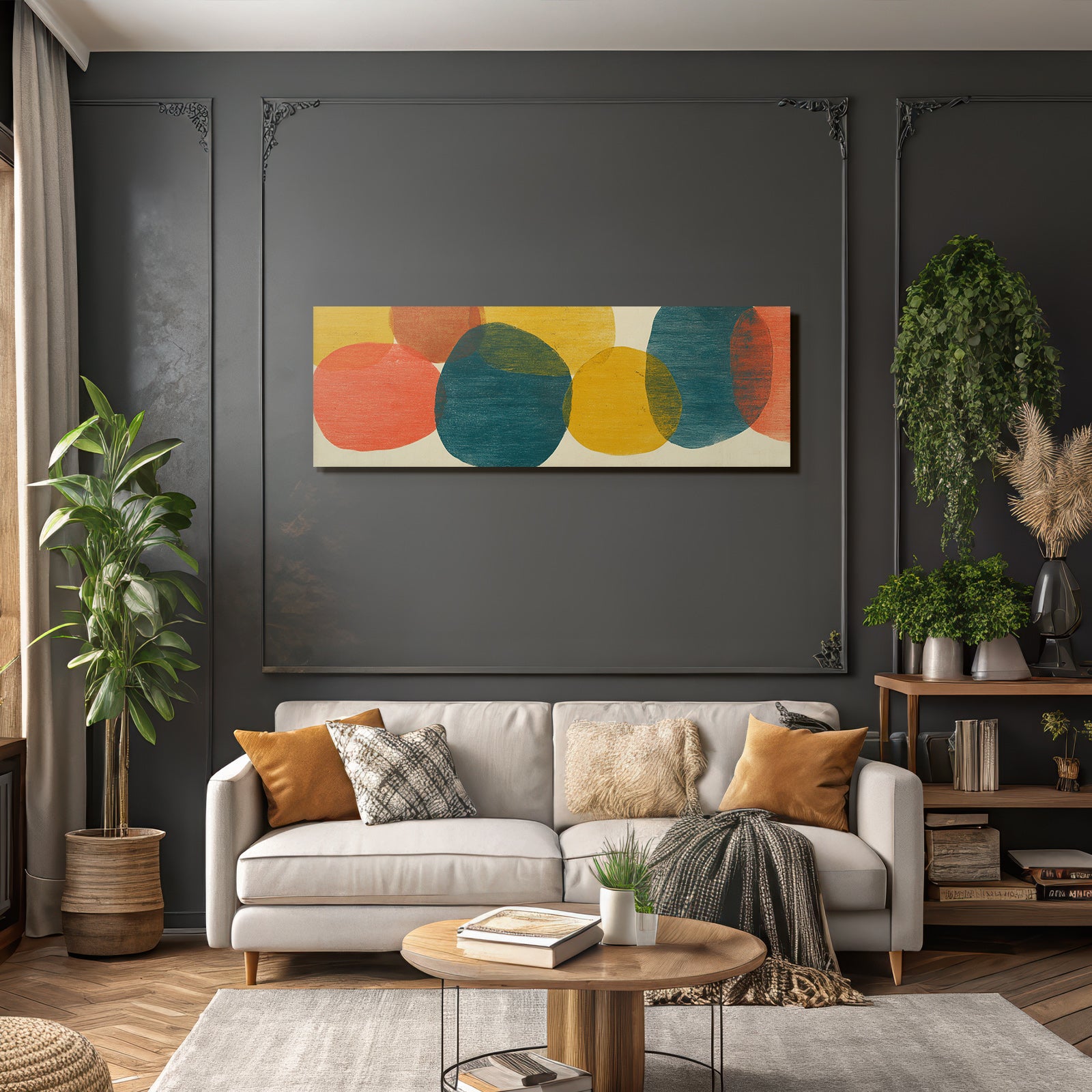 Ueberlappende Farbformen Abstrakte Kunst