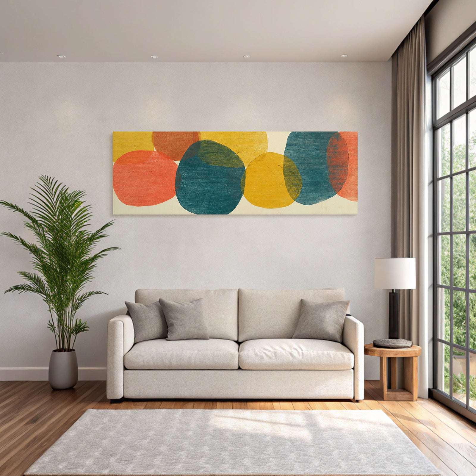 Ueberlappende Farbformen Abstrakte Kunst