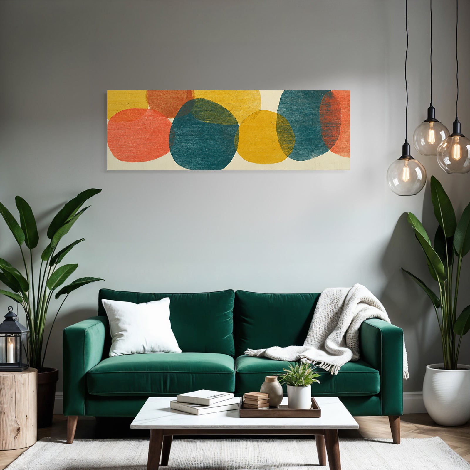 Ueberlappende Farbformen Abstrakte Kunst