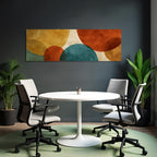 Ueberlappende Kreise Abstrakte Kunst Hintergrund