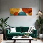 Ueberlappende Kreise Abstrakte Kunst Hintergrund