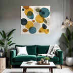 Abstract Shapes Blue Green Brown Light Gradient