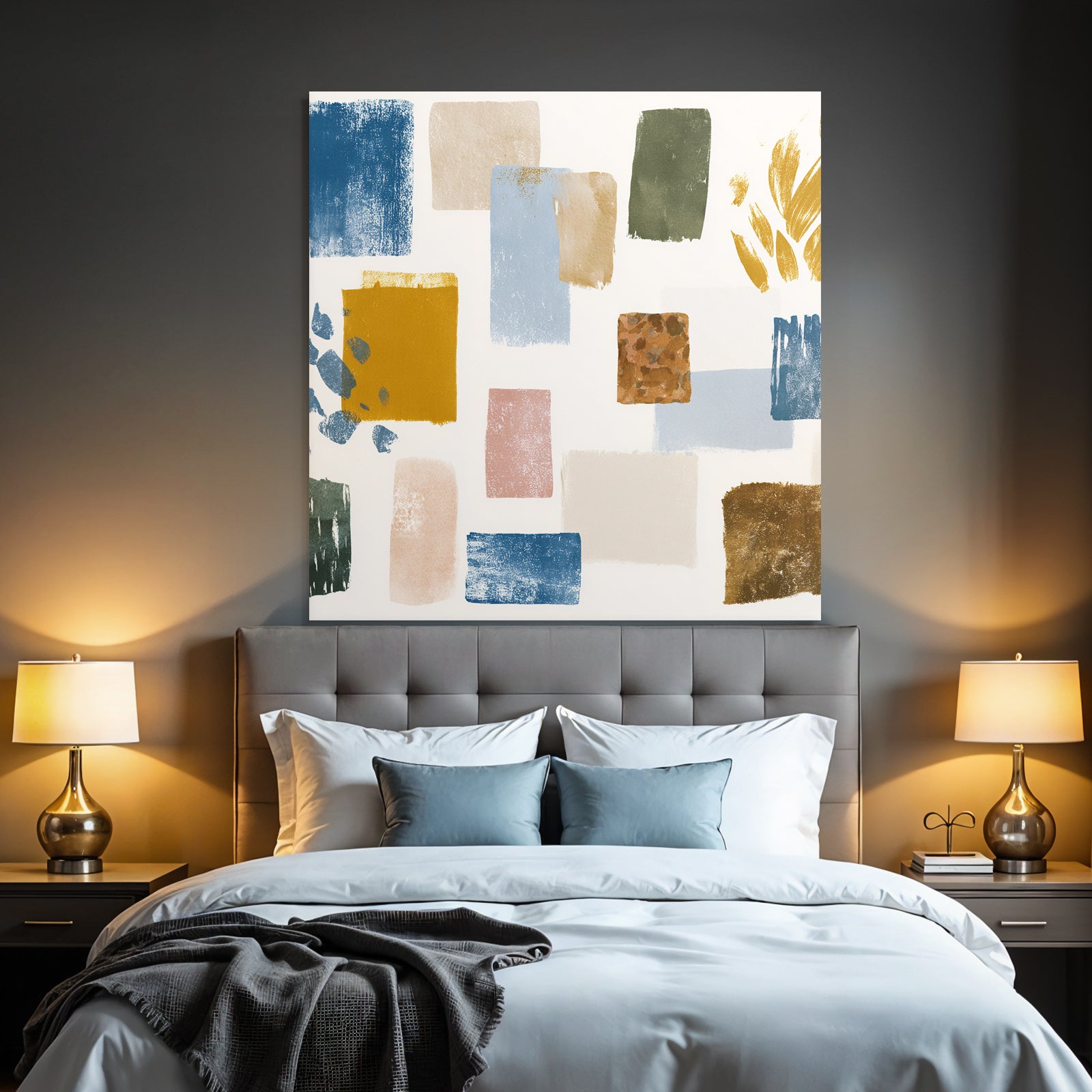 Abstrakte Formen Und Pinselstriche Moderne Kunst Muster