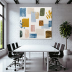 Abstrakte Formen Und Pinselstriche Moderne Kunst Muster