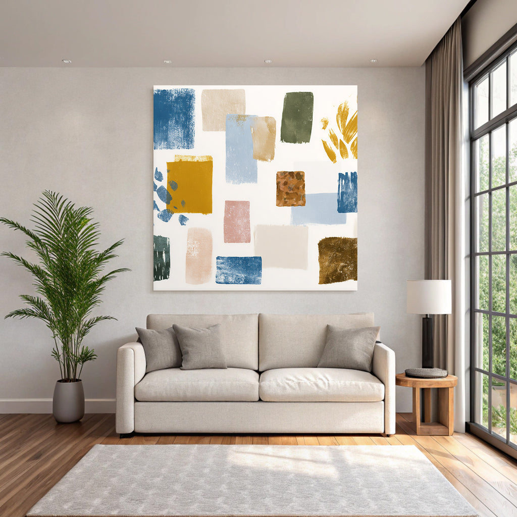 Abstrakte Formen Und Pinselstriche Moderne Kunst Muster