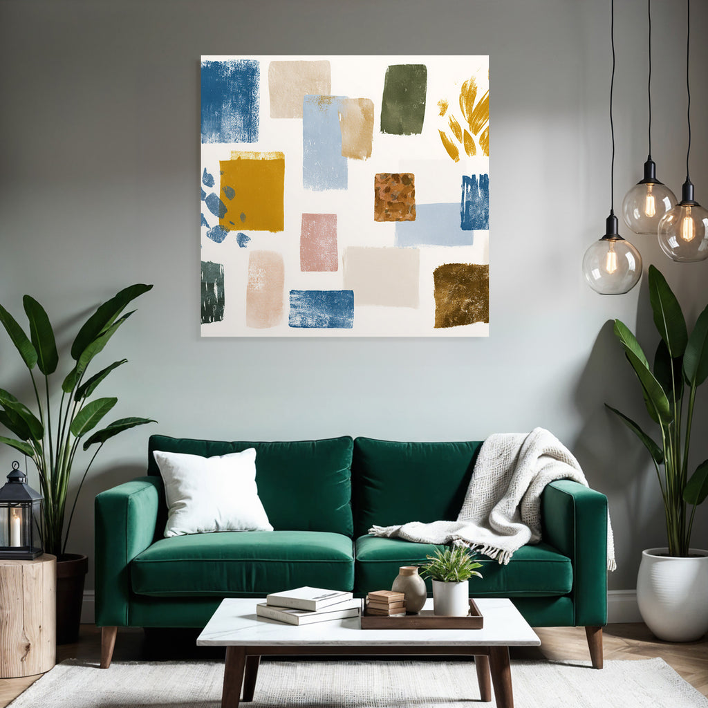Abstrakte Formen Und Pinselstriche Moderne Kunst Muster