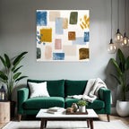 Abstrakte Formen Und Pinselstriche Moderne Kunst Muster