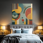 Abstract geometric design color shapes