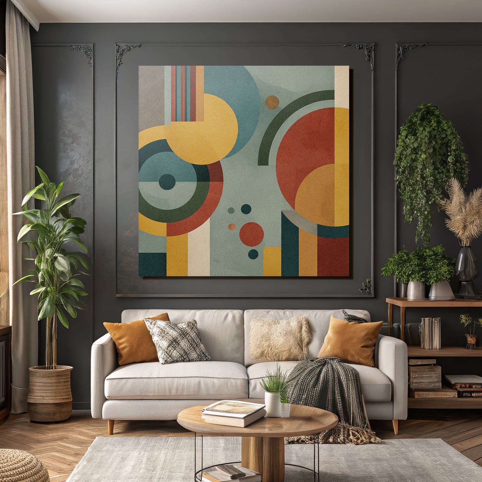 Abstrakte Geometrische Gestaltung Farbenformen
