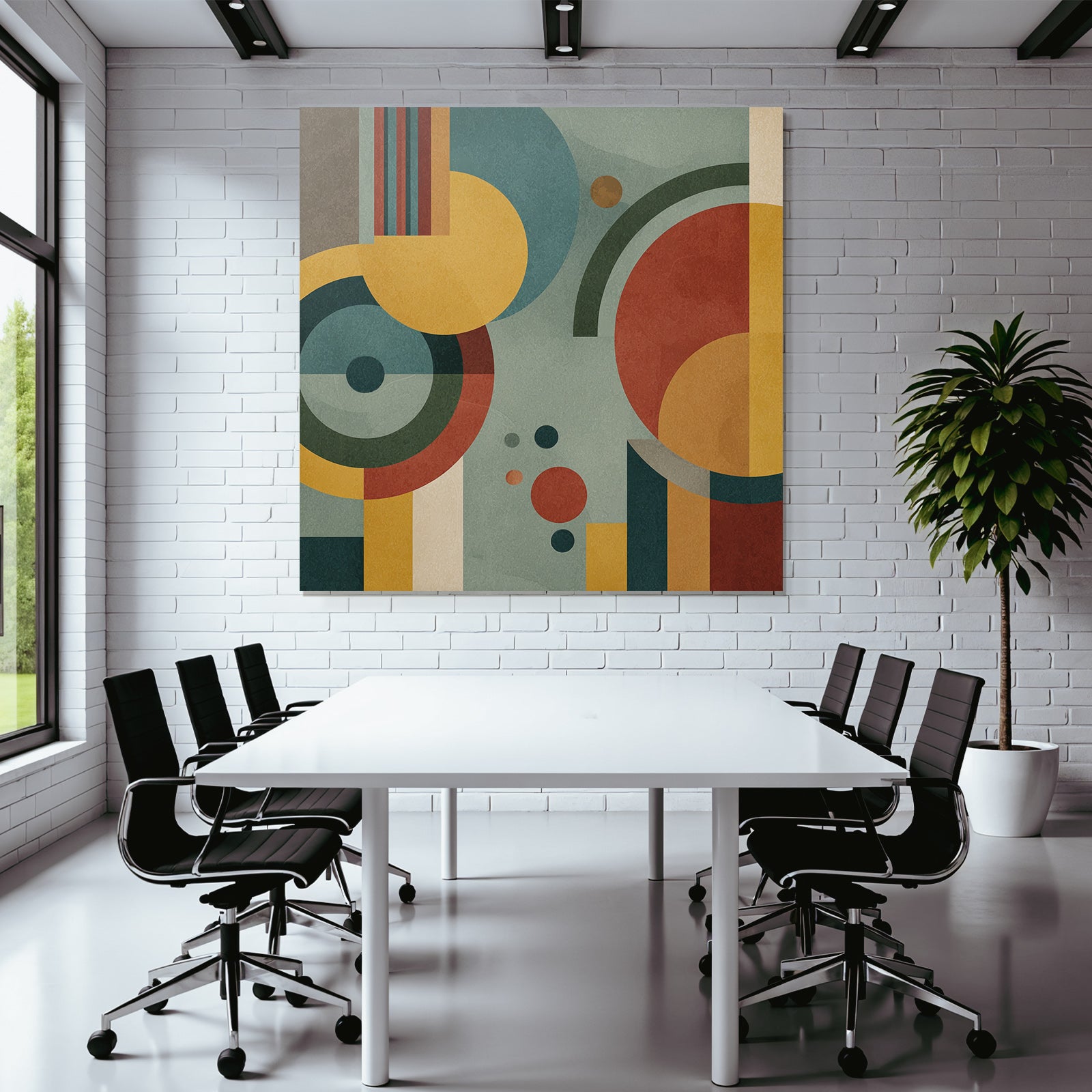 Abstrakte Geometrische Gestaltung Farbenformen
