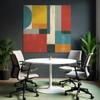 Abstrakte Geometrische Komposition Modern Kunst