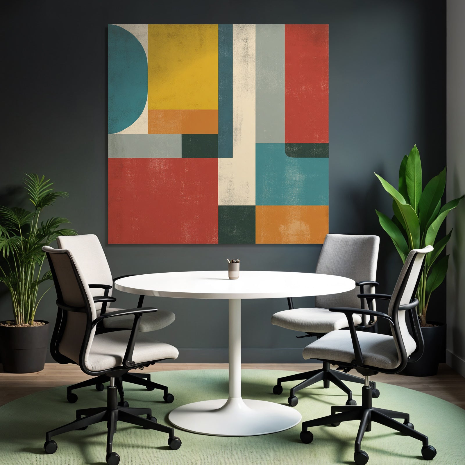 Abstrakte Geometrische Komposition Modern Kunst