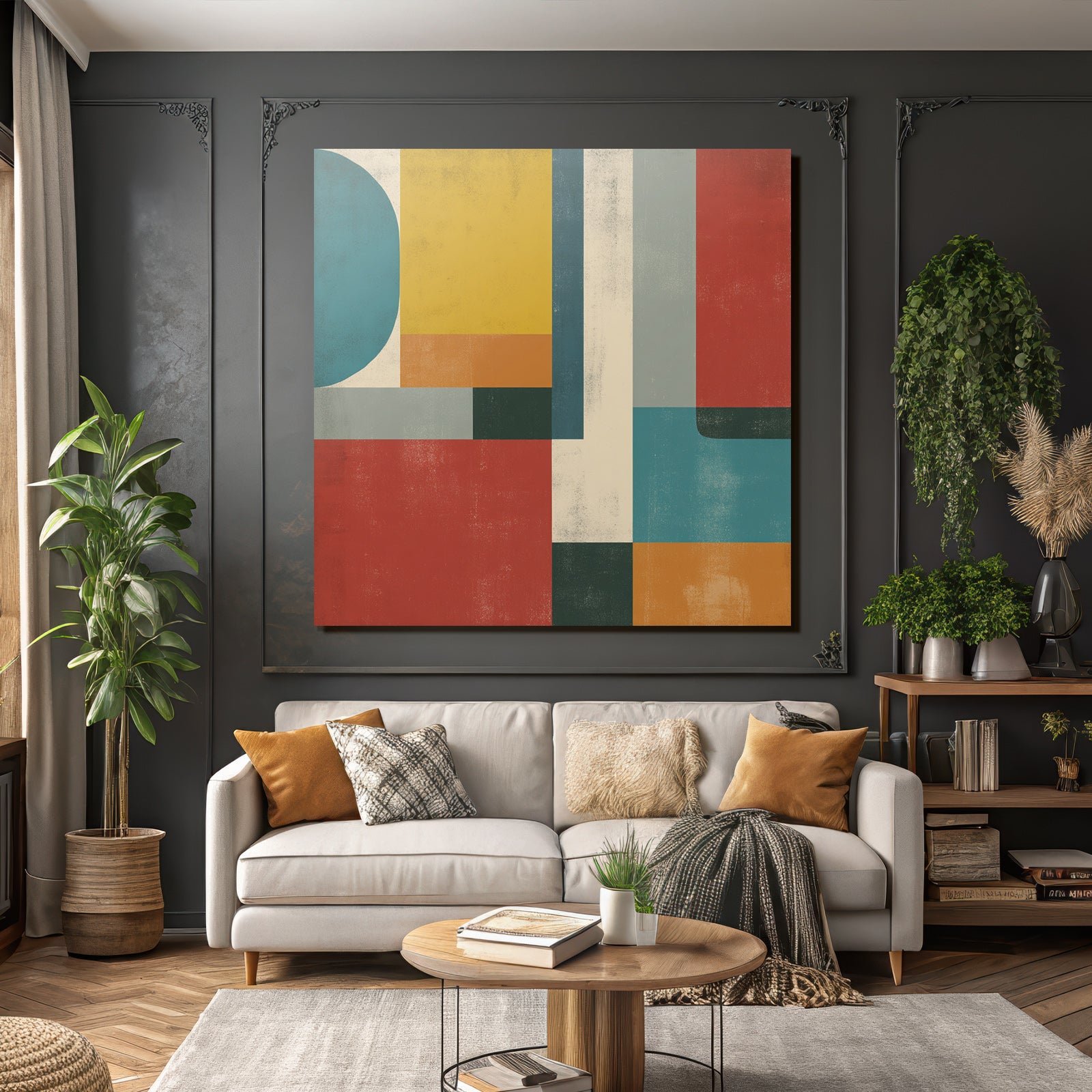 Abstrakte Geometrische Komposition Modern Kunst
