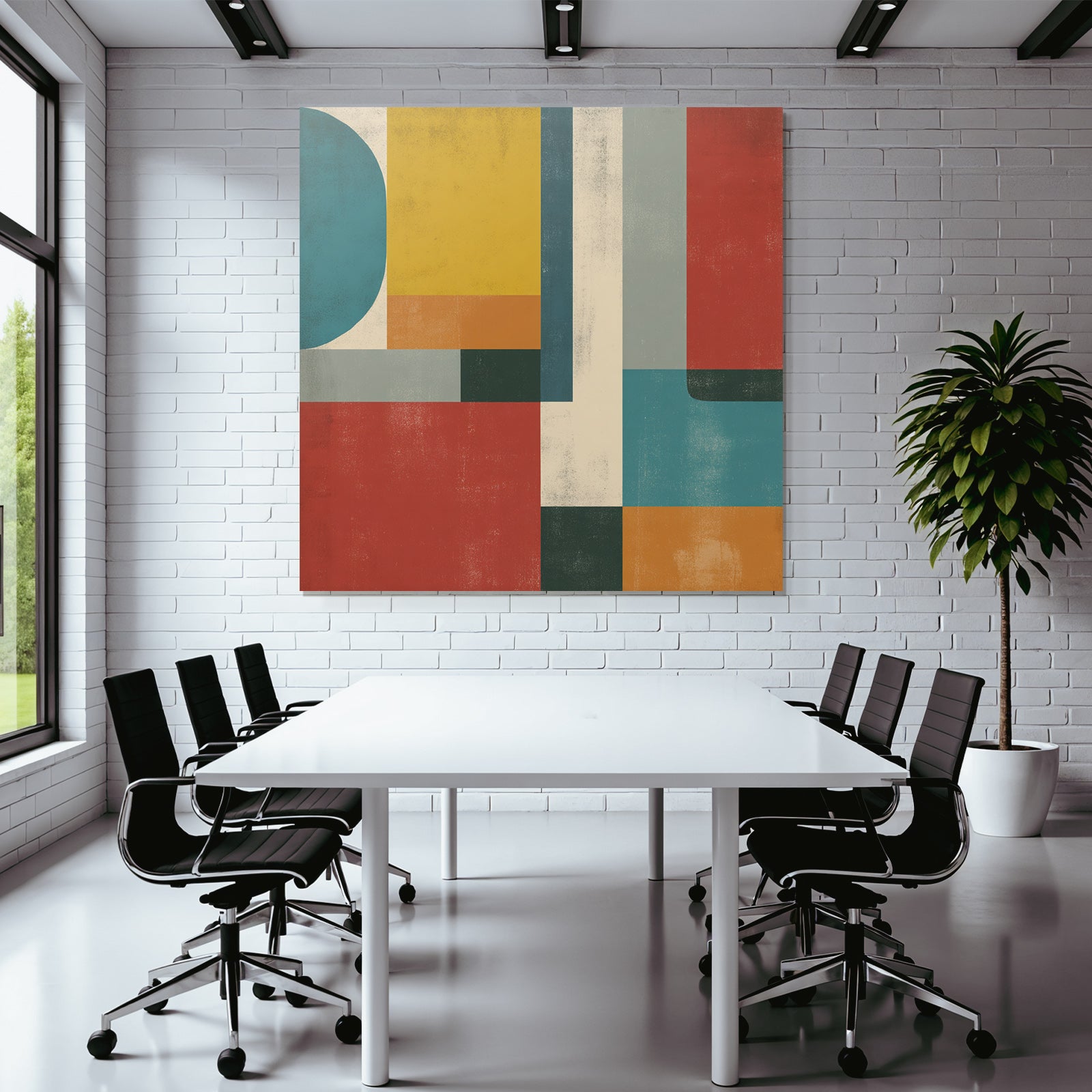 Abstrakte Geometrische Komposition Modern Kunst