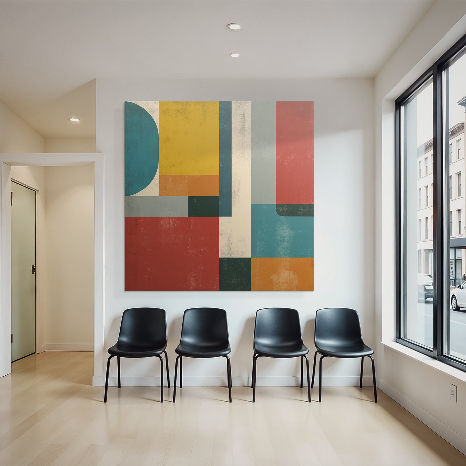 Abstrakte Geometrische Komposition Modern Kunst