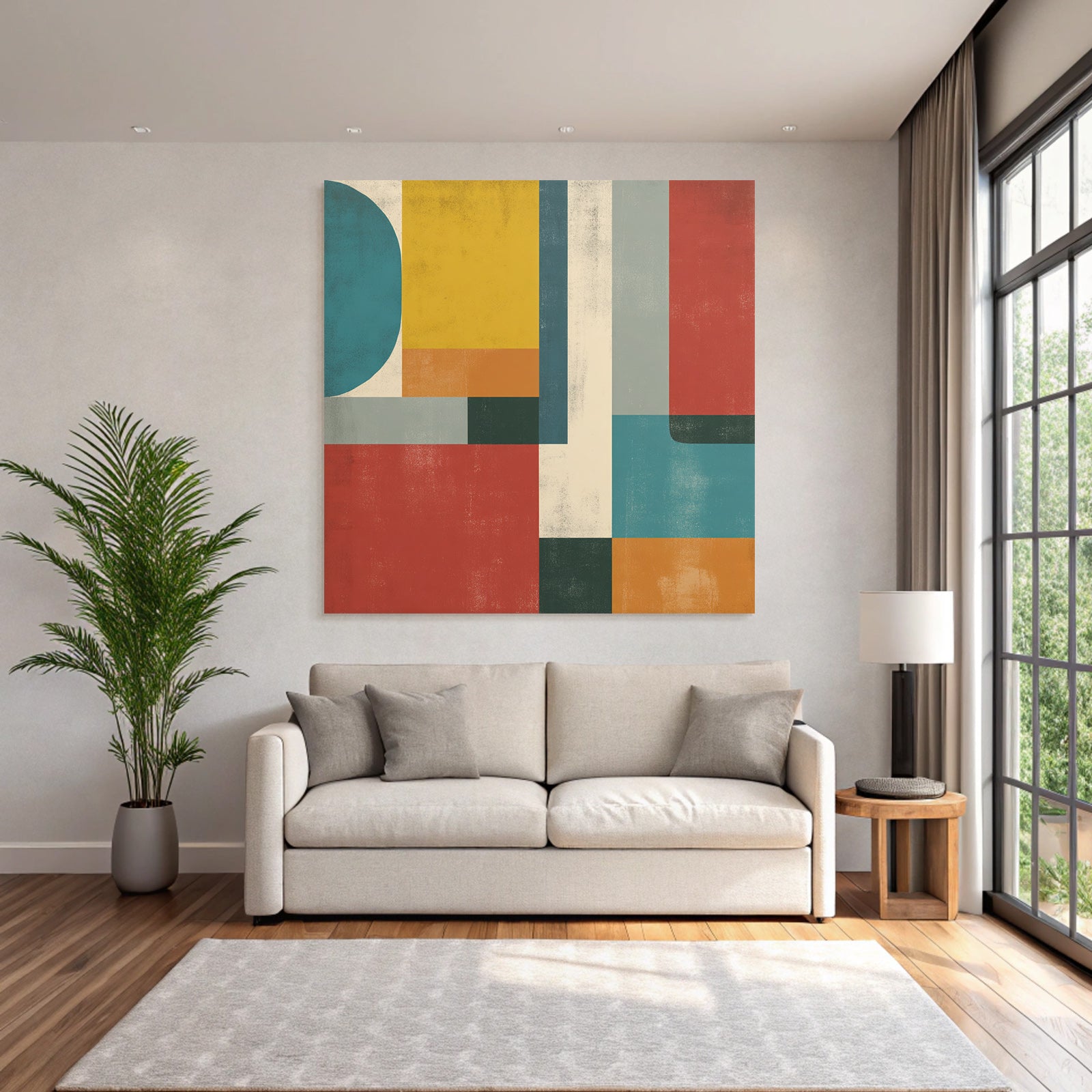 Abstrakte Geometrische Komposition Modern Kunst