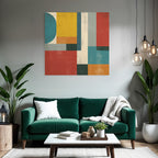 Abstrakte Geometrische Komposition Modern Kunst