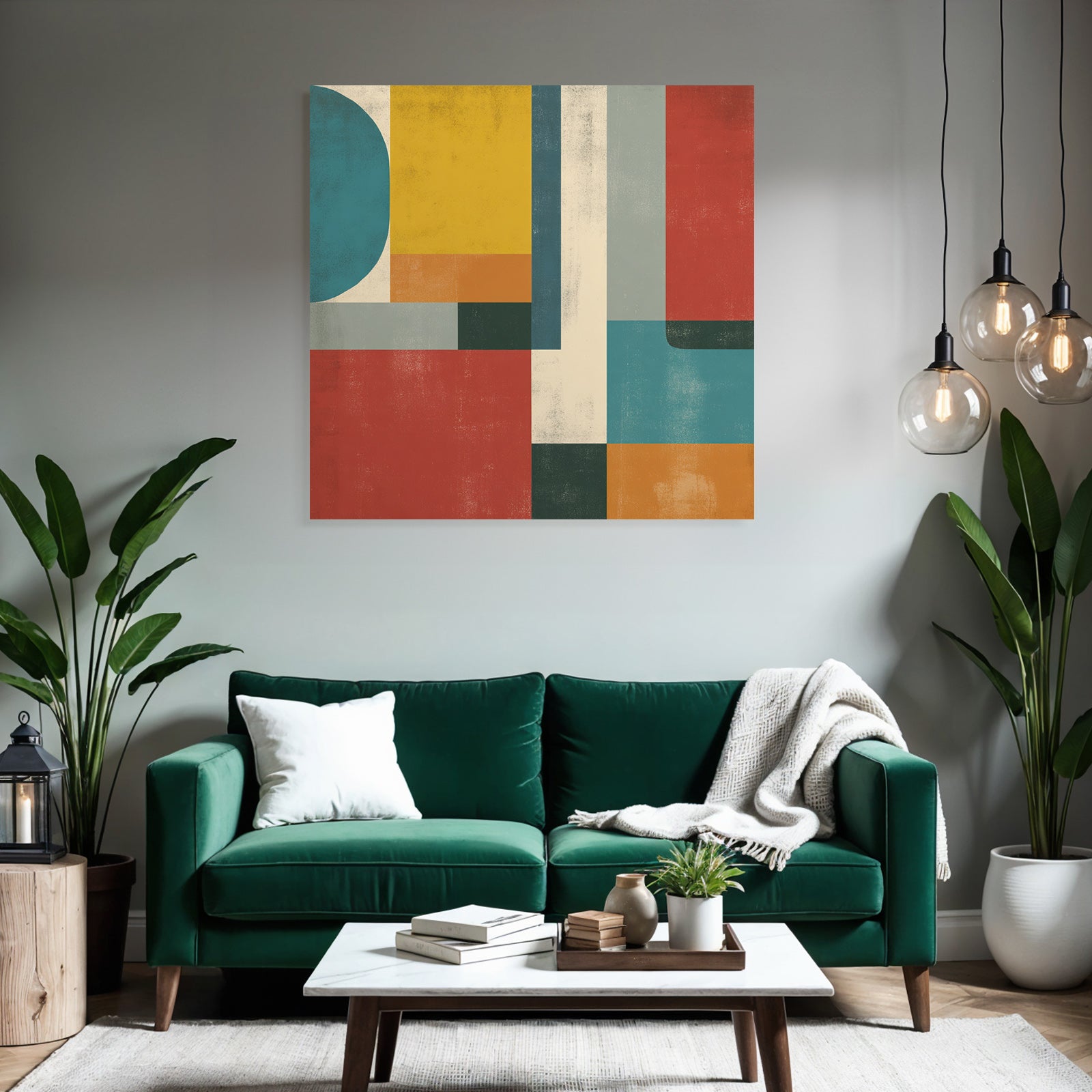 Abstrakte Geometrische Komposition Modern Kunst