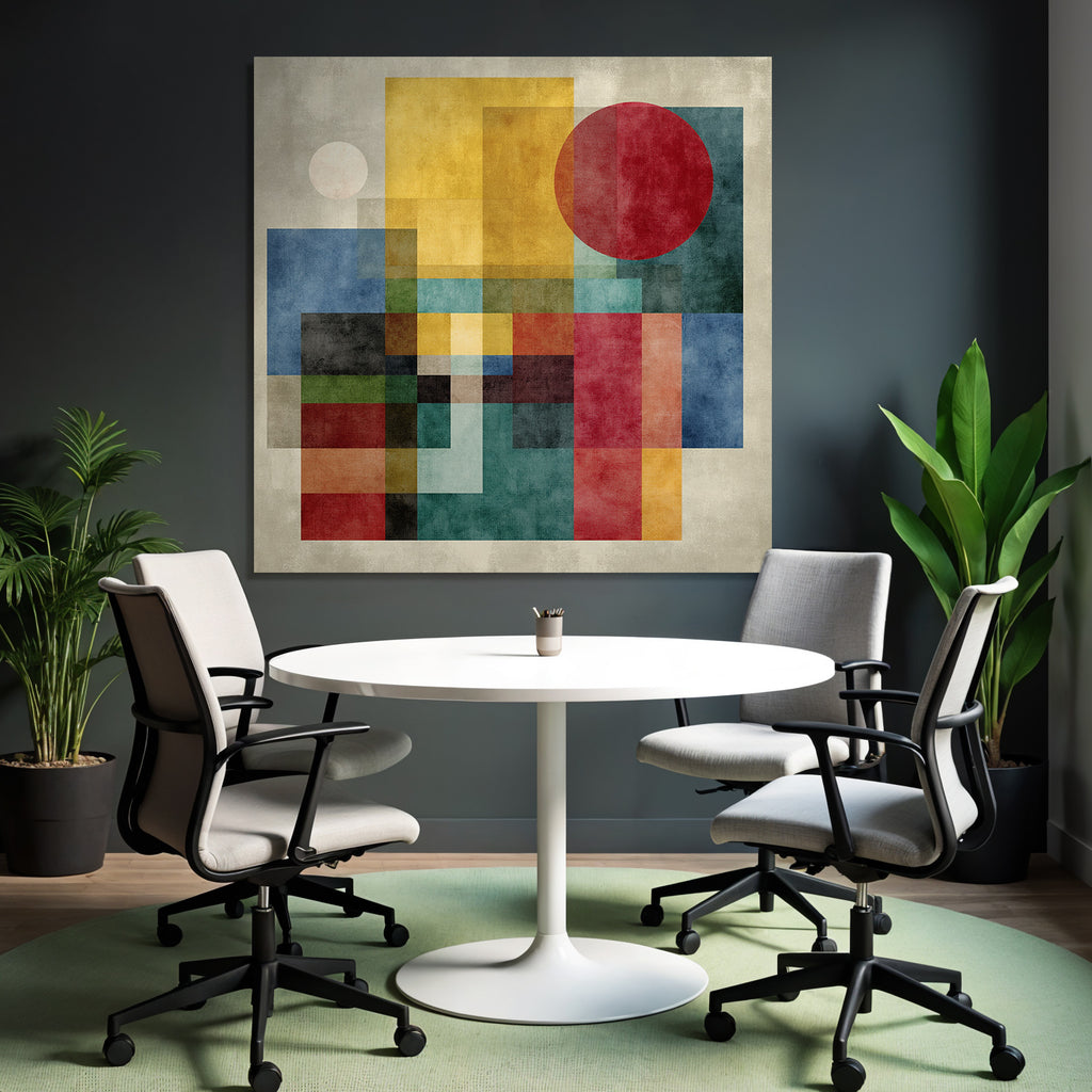 Abstrakte Geometrische Kunst Vielfalt Der Farben Jpg