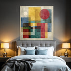 Abstrakte Geometrische Kunst Vielfalt Der Farben Jpg