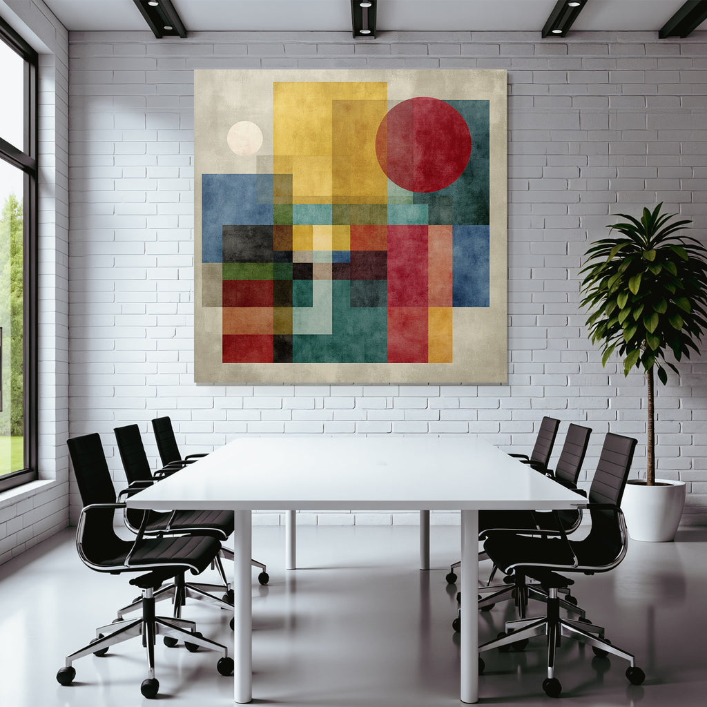 Abstrakte Geometrische Kunst Vielfalt Der Farben Jpg